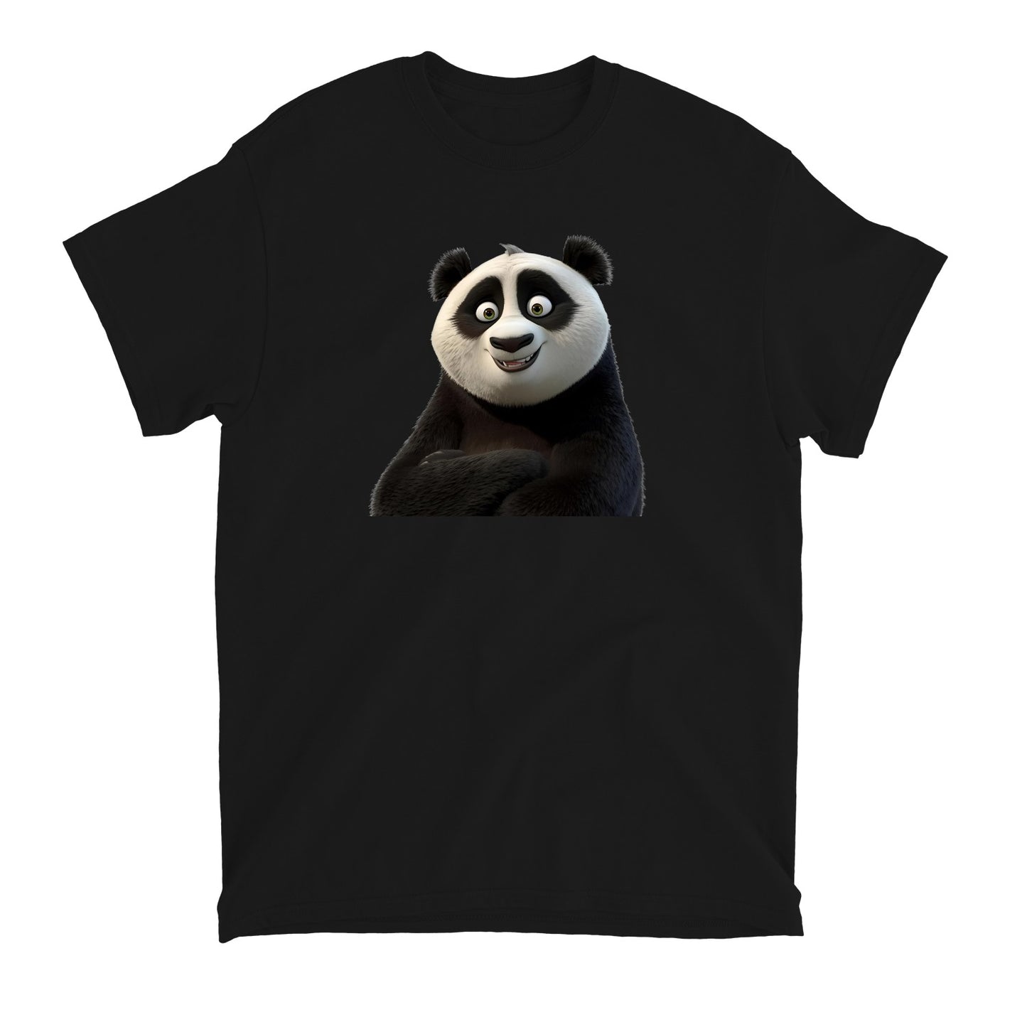 Cute Smiling Panda T-Shirt, Adorable Graphic Tee, Soft Cotton Top, Fun Animal Print, Unisex Fashion Wear, Perfect Gift Idea