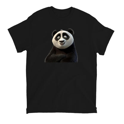 Cute Smiling Panda T-Shirt, Adorable Graphic Tee, Soft Cotton Top, Fun Animal Print, Unisex Fashion Wear, Perfect Gift Idea