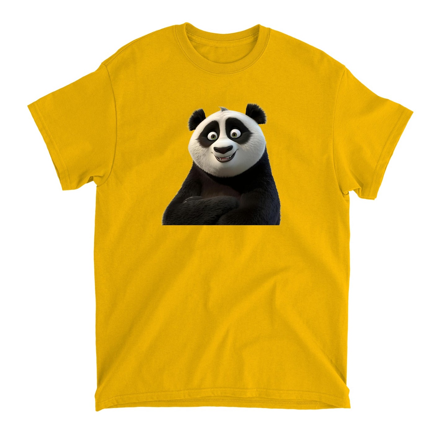 Cute Smiling Panda T-Shirt, Adorable Graphic Tee, Soft Cotton Top, Fun Animal Print, Unisex Fashion Wear, Perfect Gift Idea