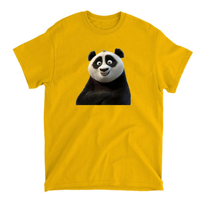 Cute Smiling Panda T-Shirt, Adorable Graphic Tee, Soft Cotton Top, Fun Animal Print, Unisex Fashion Wear, Perfect Gift Idea