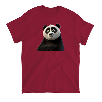 Cute Smiling Panda T-Shirt, Adorable Graphic Tee, Soft Cotton Top, Fun Animal Print, Unisex Fashion Wear, Perfect Gift Idea