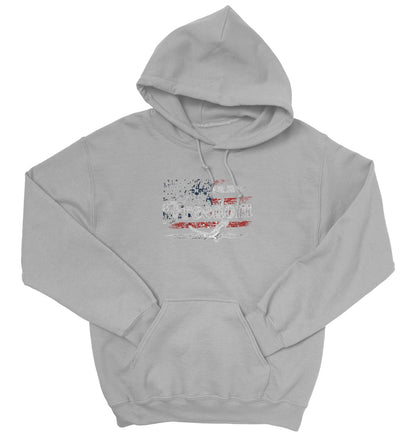 Freedom Flag Hoodie, Patriotic Sweatshirt, American Flag, USA Apparel, Cozy Red White Blue, Autumn Wear