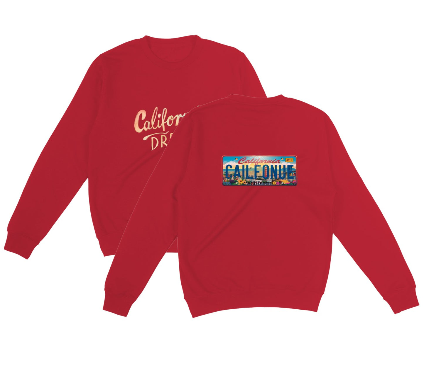 California Dream Hoodie, California Registration Plate Design, Cozy Unisex Sweatshirt, Perfect Gift for California Lovers