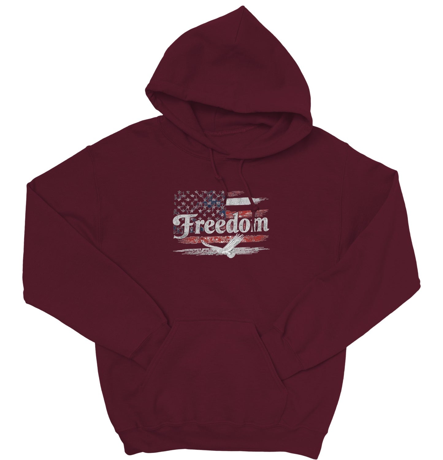 Freedom Flag Hoodie, Patriotic Sweatshirt, American Flag, USA Apparel, Cozy Red White Blue, Autumn Wear