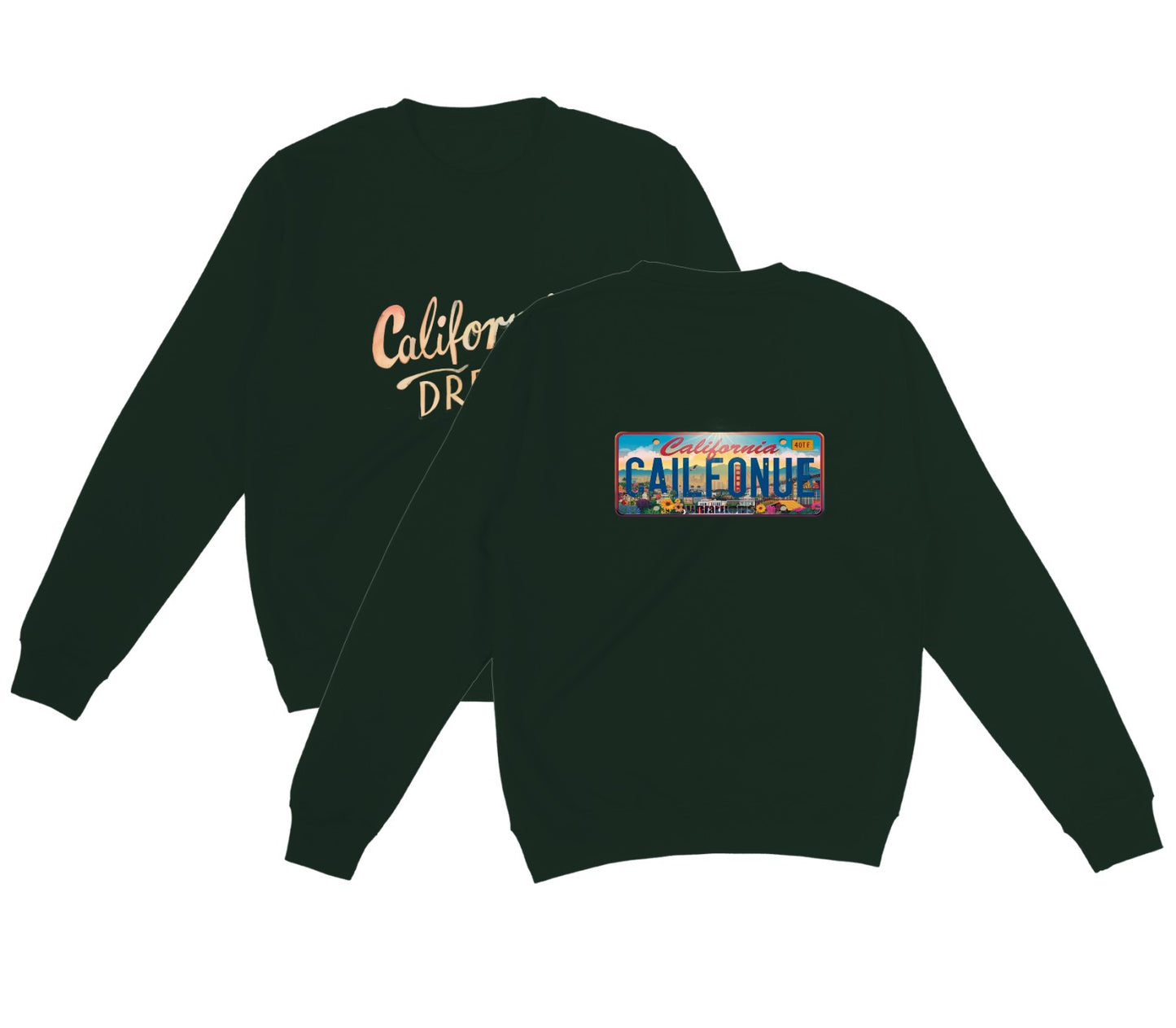 California Dream Hoodie, California Registration Plate Design, Cozy Unisex Sweatshirt, Perfect Gift for California Lovers