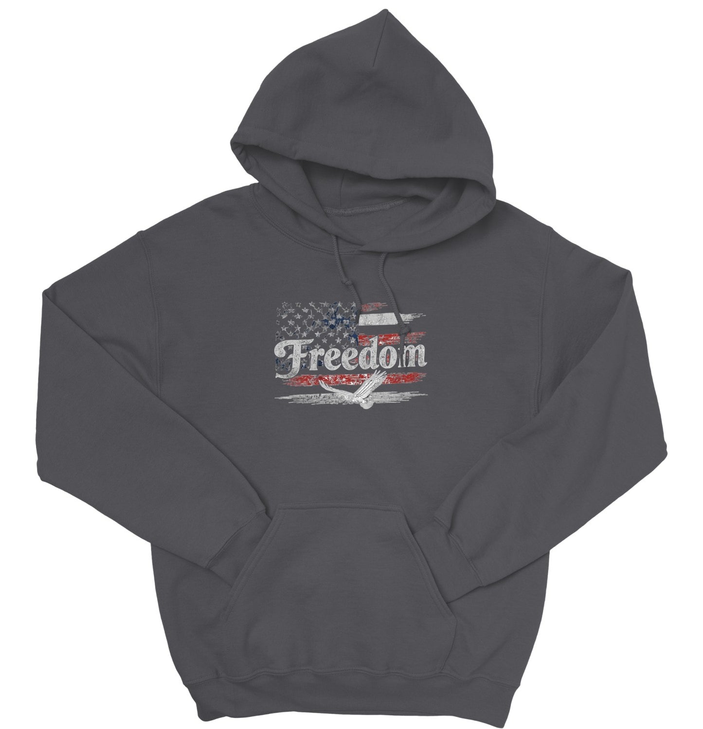 Freedom Flag Hoodie, Patriotic Sweatshirt, American Flag, USA Apparel, Cozy Red White Blue, Autumn Wear
