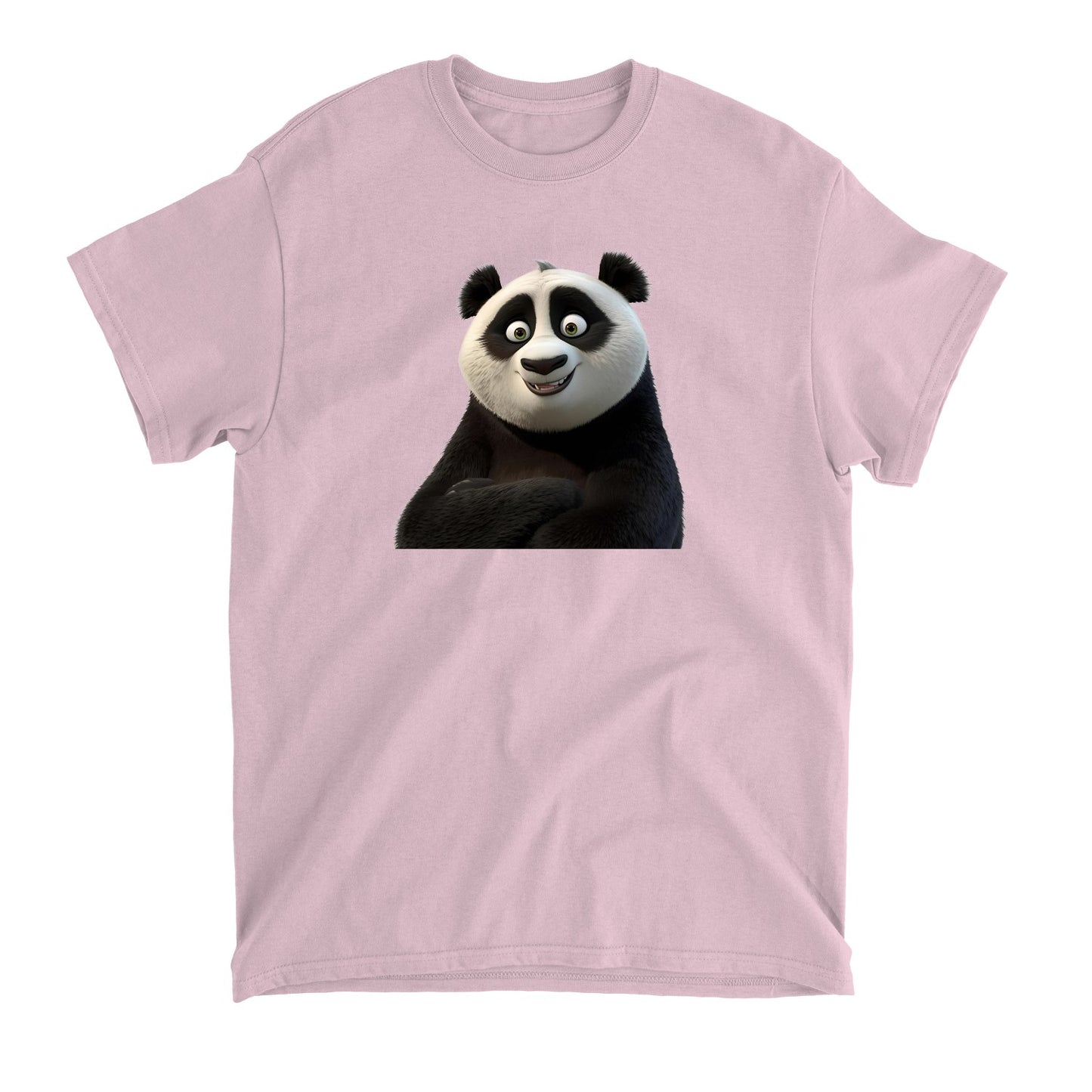 Cute Smiling Panda T-Shirt, Adorable Graphic Tee, Soft Cotton Top, Fun Animal Print, Unisex Fashion Wear, Perfect Gift Idea