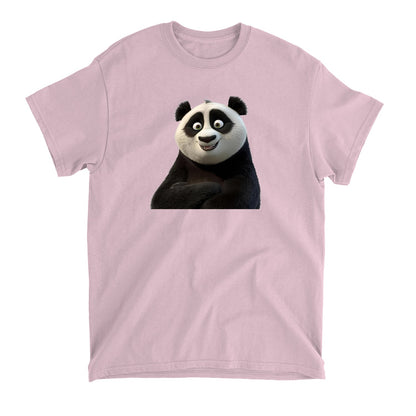 Cute Smiling Panda T-Shirt, Adorable Graphic Tee, Soft Cotton Top, Fun Animal Print, Unisex Fashion Wear, Perfect Gift Idea