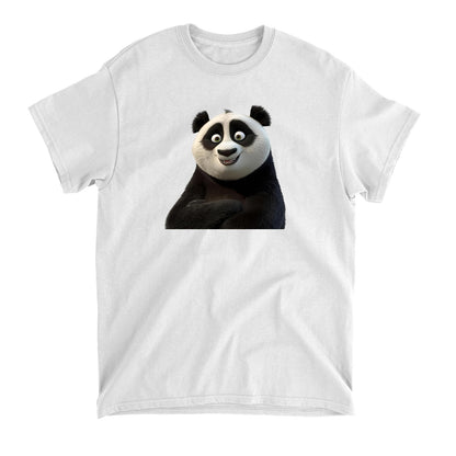 Cute Smiling Panda T-Shirt, Adorable Graphic Tee, Soft Cotton Top, Fun Animal Print, Unisex Fashion Wear, Perfect Gift Idea