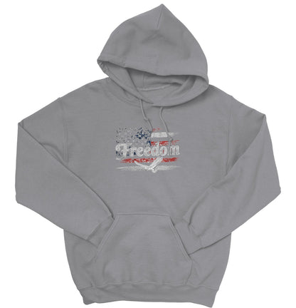 Freedom Flag Hoodie, Patriotic Sweatshirt, American Flag, USA Apparel, Cozy Red White Blue, Autumn Wear